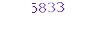 5833
