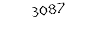 3087