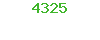 4325